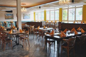 Restaurant Tresor, Kaufungen. Innenaufnahme vom Restaurantbereich.