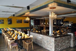 Restaurant Tresor, Kaufungen. Innenaufnahme vom Restaurantbereich.