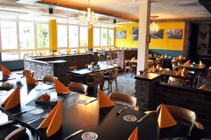 Restaurant Tresor, Kaufungen. Innenaufnahme vom Restaurantbereich.