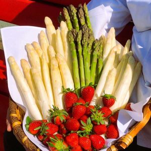 Tresor-Speisen-Spargelkorb